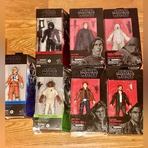 Lot of 7 new Start wars the black series figures