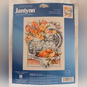 JANLYNN Willowware Classic Counted Cross Stitch Kit 11" x 14"