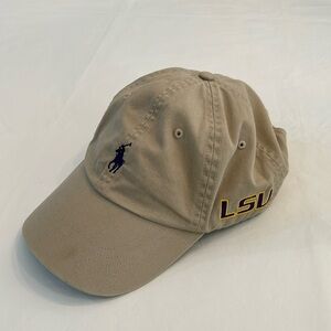 Ralph Lauren LSU Cotton Chino Ball Cap/Hat