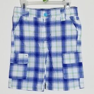 NWT Minoti Plaid Checkered Shorts 12-18m