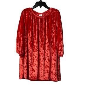 Harper Canyon Girls Red Chinoise Velvet Dress Size 3