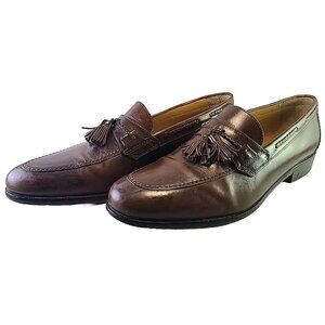 Johnston & Murphy Mens Size 10.5 Vauter Tassel Loafers Brown 15-0780 Dress Shoes