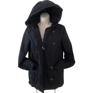 Logg black zip up hooded jacket, 4