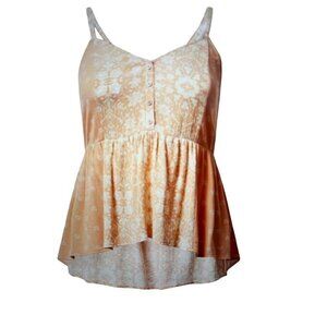 Women's Torrid Babydoll Racerback Orange Peach Tank Shirt, Top 2, 2X, 18-20