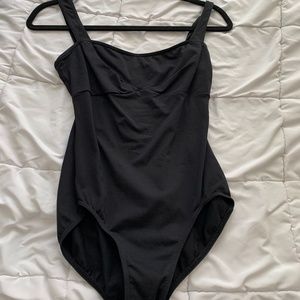 Mirella black dance leotard