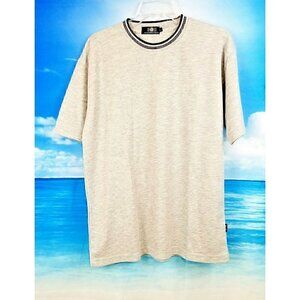 SHANBAO MAY Mens PALE LIGHT GRAY THERMAL Shirt Stretch Top size XL