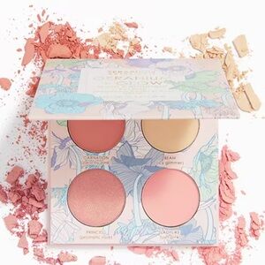 Seraphine Botanicals Geranium+Glow-Blush Highlight Palette-Heliopink