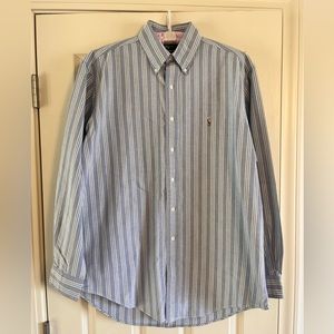 Ralph Lauren Striped Button Down Shirt Men's 16-35