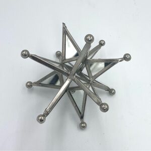 Vintage Mirrored Moravian Star 11 point 4.5”