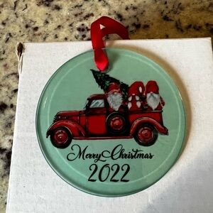 HANDMADE Glass Christmas Ornament. 2022