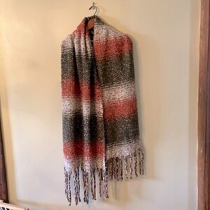 Multi-colored Scarf/Shawl 19.5” w x 80”L