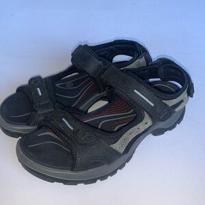 Ecco Yucatán Black Water Sandals Women’s Size 37 US 6-6.5