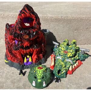 Lot Of 3 Vintage 1990 Mighty Max Playsets Skull Mountain Dragon Island Bluebird