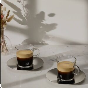 Nespresso View Lungo Cup Set with Saucers