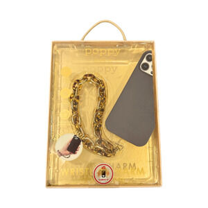 XO Poppy Hold It Wristlet Charm for Smartphone Brown