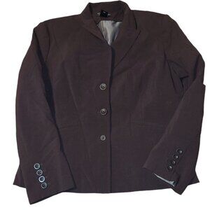 Worthington Works Stretch separates Blazer in a dark Brown 3 button down Jacket