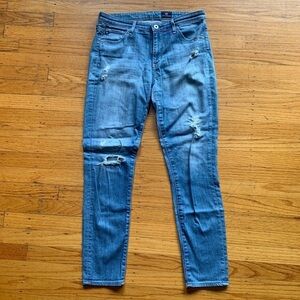 AG Adriano Goldschmied The Stevie Ankle Distressed Jeans Women’s Size 28R