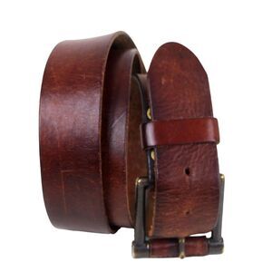 Levi's SADDLE BROWN GENUINE LEATHER 1.5"Wd CASUAL DRESS MEN'S BELT Sz 38/95 (34D