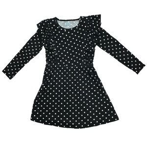 HARPER Canyon Polka Dot Long Sleeve Ruffle Dress 
Size 6