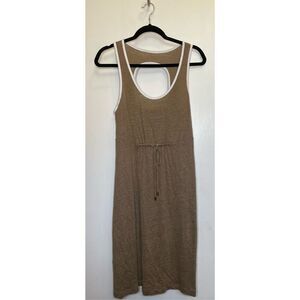 Tommy Bahama S Seneca Mocoa Jersey Open Back Dress W/Drawstring