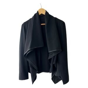 Yeohlee Large Drape Front Jacket in Smart Gab Microfiber