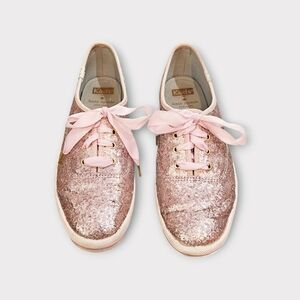 Keds x Kate Spade Pink Glitter Sneakers