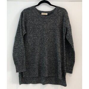 Peck & Peck 100% Cashmere Wool Sweater Size Large L Grey Crew Neck Heather