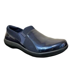 Alegria Duette Comfort Patent Leather Loafer Shoe in True Blue