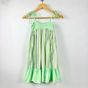 Well Dressed Wolf Omi Jo Leafy Green Tie Strap Dress 8