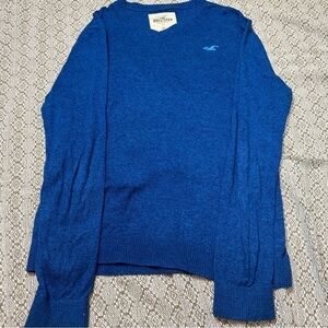 Hollister  Sweater Adult Extra Large Blue Crewneck