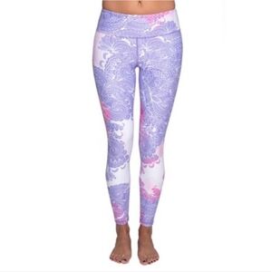 Silver Icing Dreamscape Full Length Printed Leggings Size Medium Mid Rise