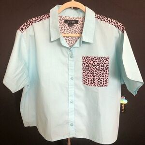 NEW Women’s Lani Cheetah SS Button Up