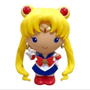 NWT Sailor Moon  10” Inches PVC Bust Coin Bank Novelty