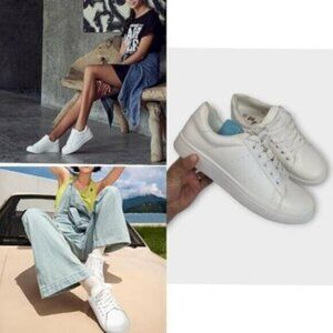 Vepose White Casual Fashion Sneakers Size 9.5 Women