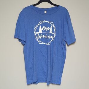 Canvas Blue Wanderlust Graphic Shirt