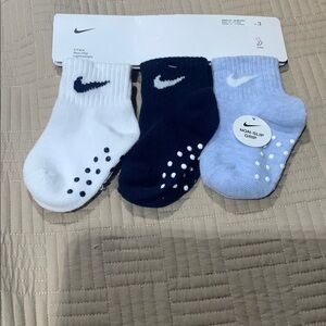 Nike 3-Pack Non-Slip Lightweight Ankle Socks Size 12-24 Months