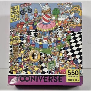 Ceaco Steve Skelton School Cafeteria Extreme 550 Piece Jigsaw Puzzle Sealed