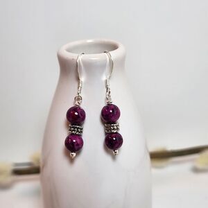 Riverstone Handmade Earrings On Sterling Silver Hypoallergenic Earwires