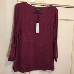 NWT Designer Hilton Hollis Luxe Top Blouse