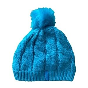 BULA Youth Kids Cable Knit Blue Beanie