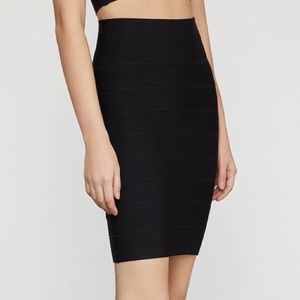 COPY - BCBGMAXAZRIA ALEXA BANDAGE SKIRT IN BLACK / SIZE S