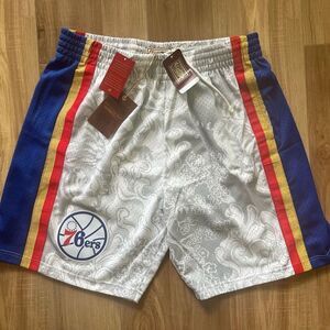 Mitchell & Ness 76ers CNY Shorts
 Size XL