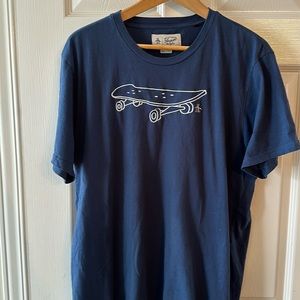 Blue skateboard T-shirt