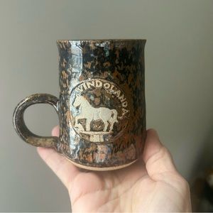 Vindolanda brown mug pottery - unique and earthy