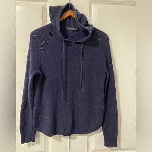 Navy Ralph Lauren hooded knit