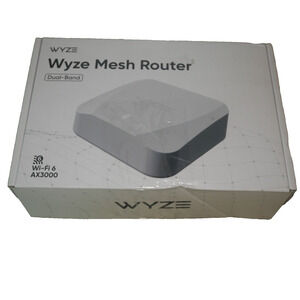 New Wyze AX3000 Dual-Band Wi-Fi 6 Mesh Router White OPEN BOX No Ethernet Cable