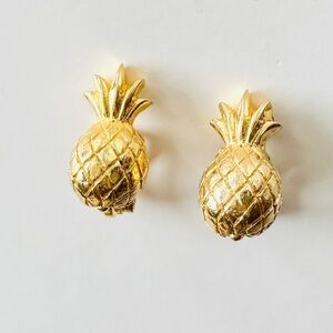 Vintage 1979 Mimi di N Pineapple Clip Earrings