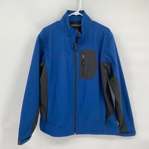 Free Country Blue Softshell Outdoor Ski Water Resistant Fleece Lined Jacket M