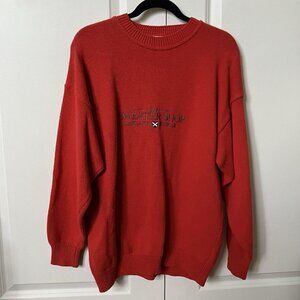 Vintage Sweater Shop Sweater Knit Scotland Cotton Knit Pullover Made in UK