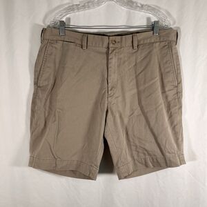 Polo Ralph Lauren Shorts Men's 38 Solid Brown Chino Classic Fit 100% Cotton